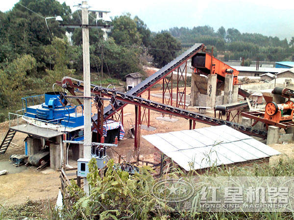 砂石加工生產(chǎn)線現(xiàn)場(chǎng) 砂石加工生產(chǎn)線現(xiàn)場(chǎng)