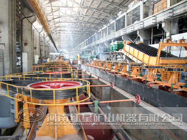 鉛、鋅多金屬礦選礦現場