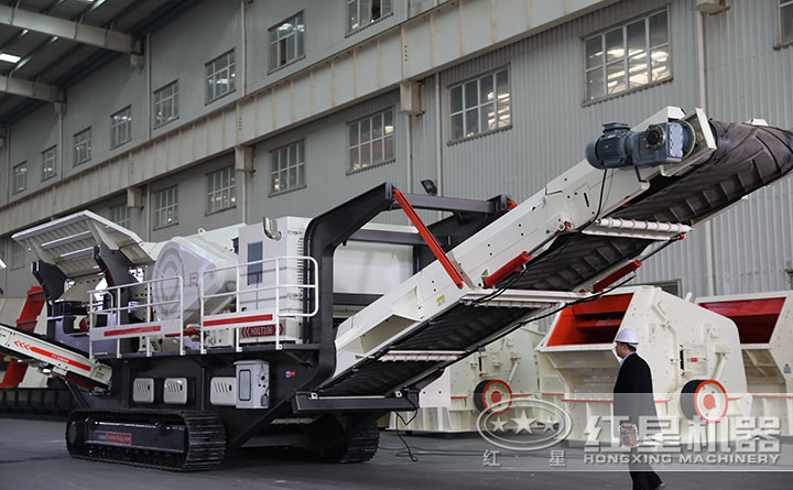 紅星小型履帶式移動碎石機(jī) 紅星小型履帶式移動碎石機(jī)