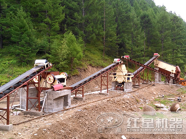 制砂生產(chǎn)線作業(yè)現(xiàn)場(chǎng)