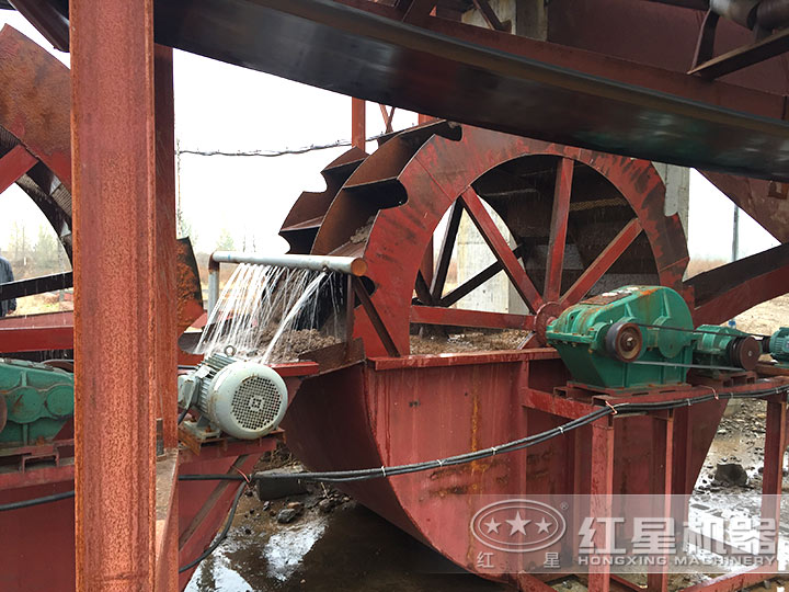 洗沙現場 洗沙現場